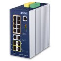 PLANET IGS-5225-8P2T4S Industrial L2+ 8-Port 10/100/1000T 802.3at PoE + 2-Port 10/100/1000T + 2-Port 100/1G SFP + 2-Port 1G/2.5G SFP Managed Ethernet Switch